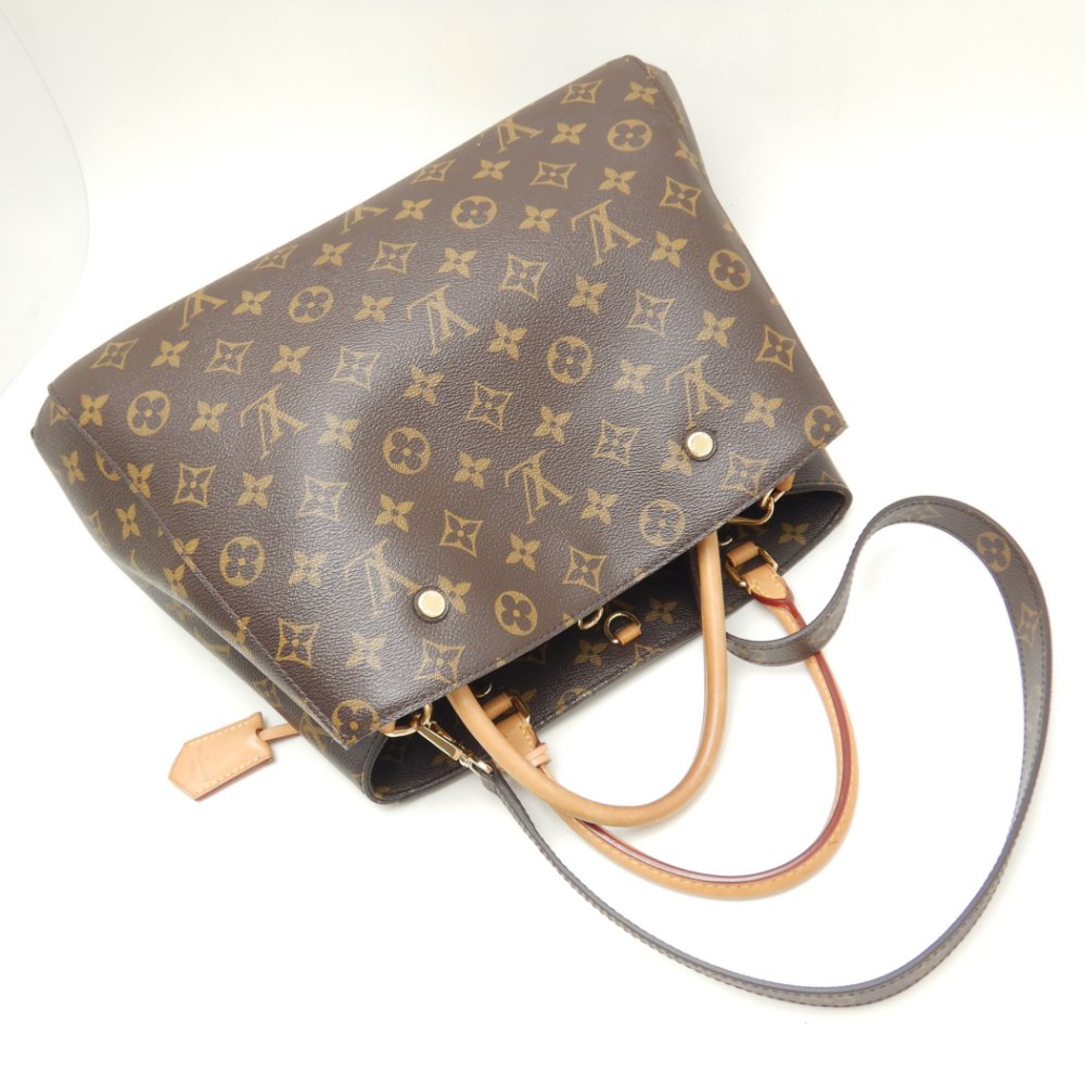 Louis Vuitton Monogram Montaigne MM Brown 2WAY Bag