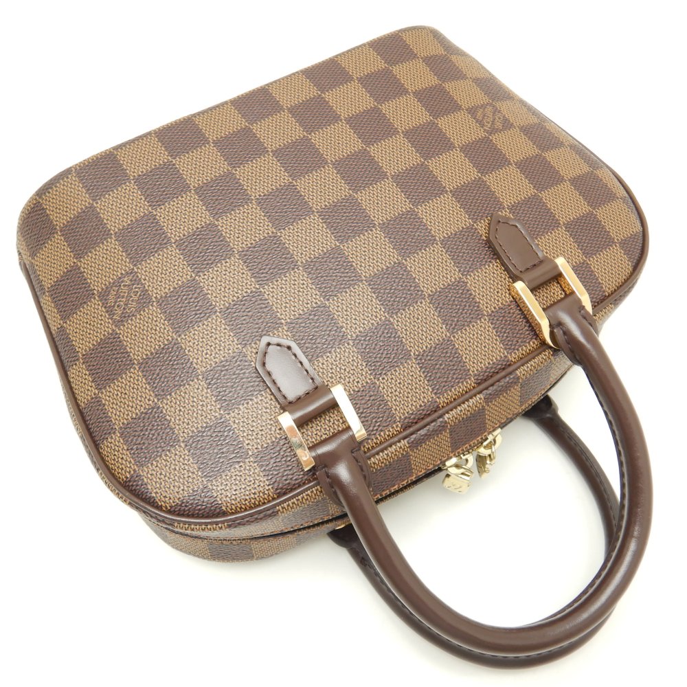 Louis Vuitton Damier Sarria Mini Ebene Handbag Brown