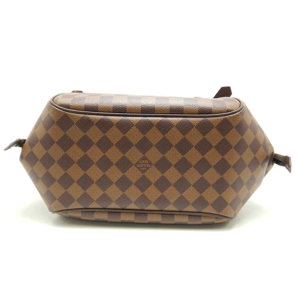 Louis Vuitton Damier Belem MM Ebene Shoulder Bag Brown