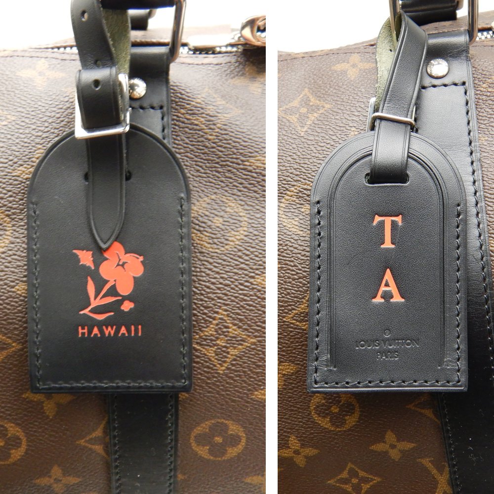 Louis Vuitton Monogram Macassar Keepall Bandouliere 55 Brown Boston Bag