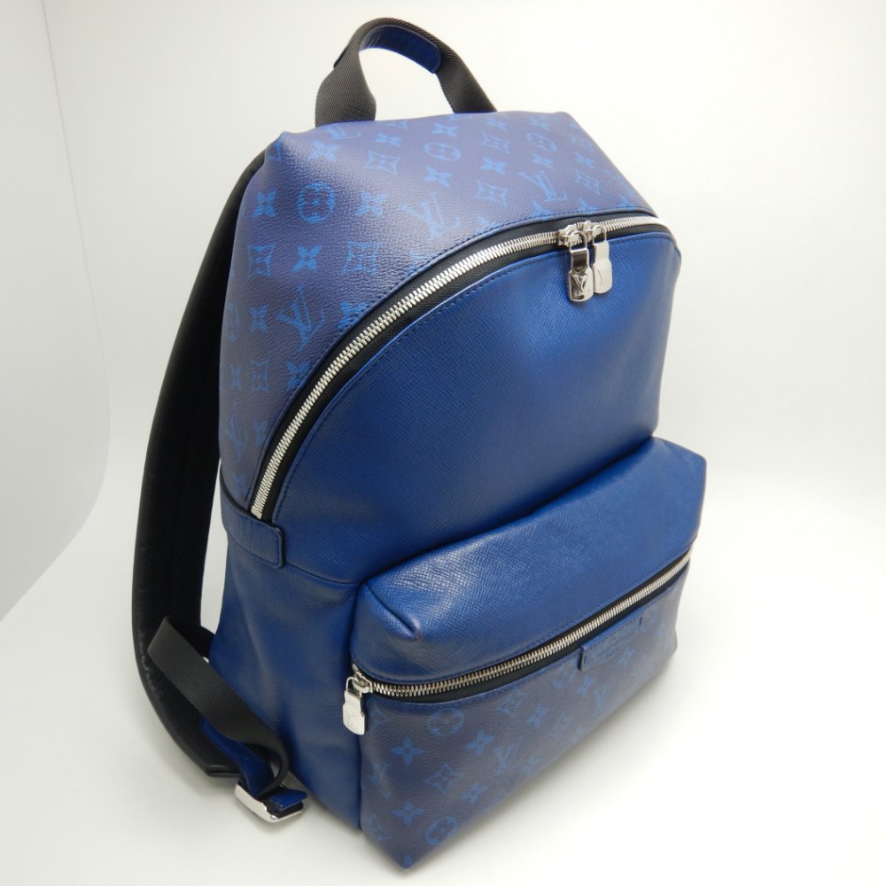 Louis Vuitton Discovery Backpack Cobalt Taiga Monogram Blue