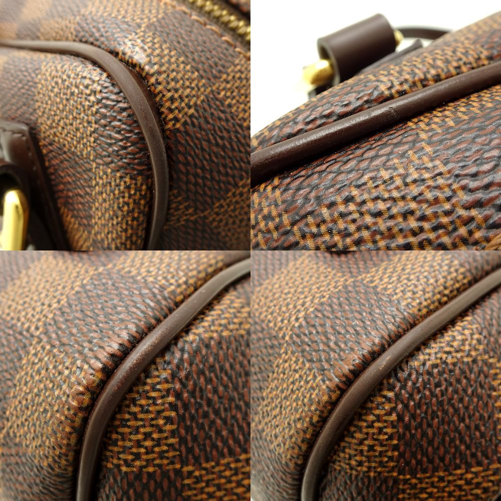 Louis Vuitton  Damier Belmont PM Ebene Tote Bag Shoulder Brown