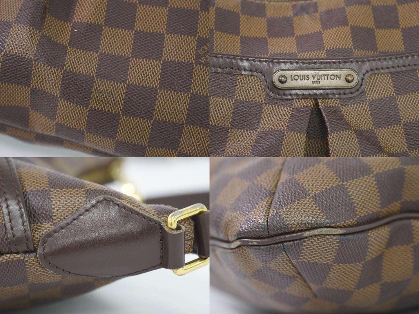 Louis Vuitton Bloomsbury PM Damier Ebene Shoulder Bag Brown