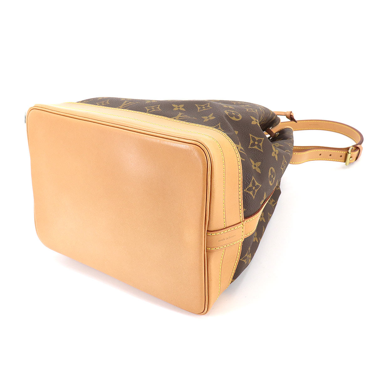 Louis Vuitton Monogram Noe Shoulder Bag Brown Gold Hardware