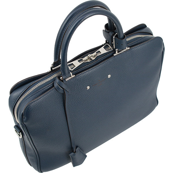 Louis Vuitton Business Bag Armand Taurillon Leather Marine Navy