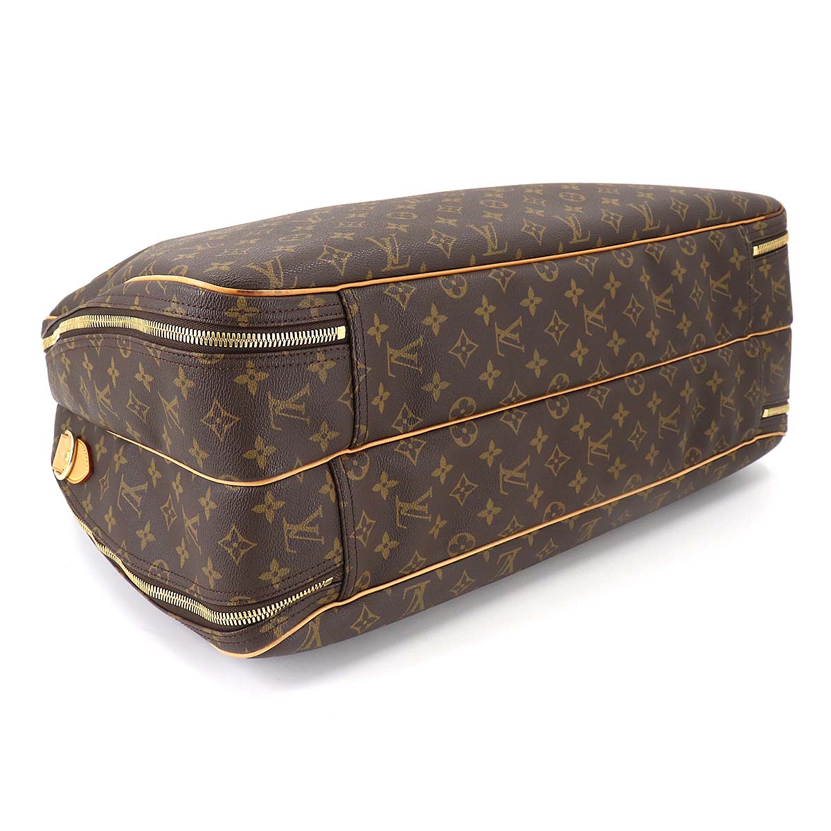 Louis Vuitton Monogram Alize de Poche Boston Shoulder Bag Brown