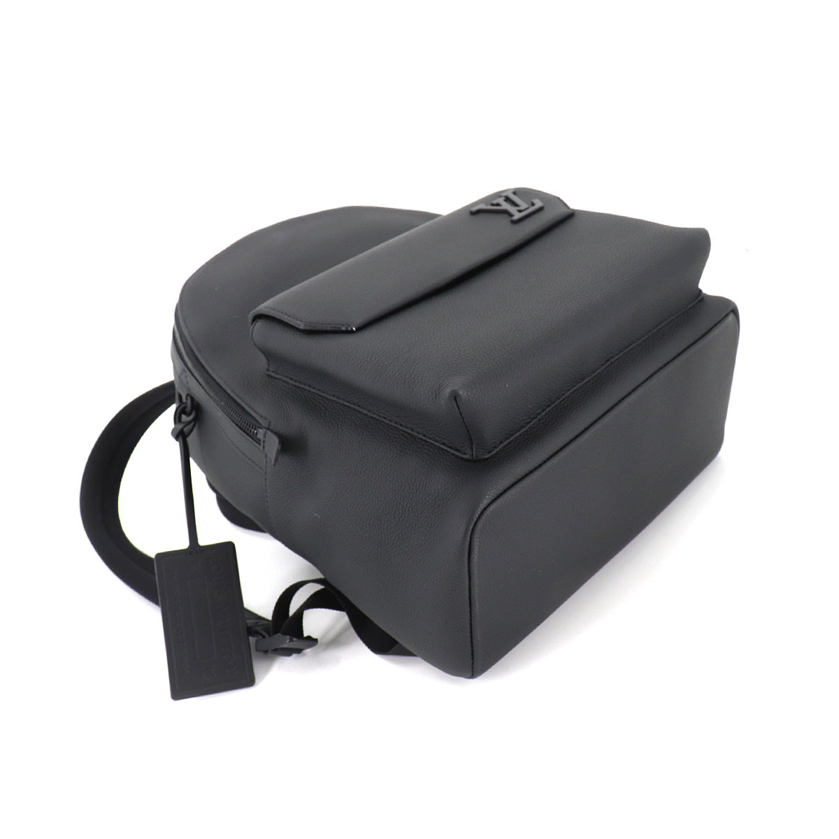 Louis Vuitton Aerogram Takeoff Backpack Rucksack Leather Black