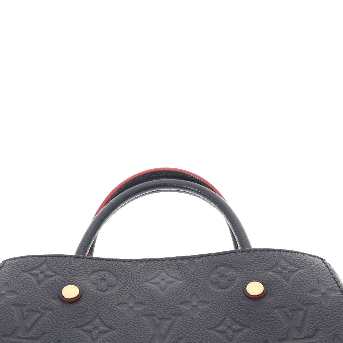 Louis Vuitton Monogram Empreinte Montaigne BB Marine Rouge