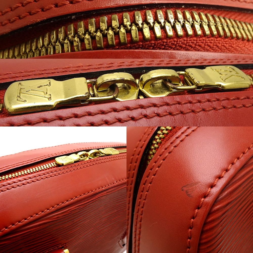 Louis Vuitton Epi Sablon Castilian Red Handbag