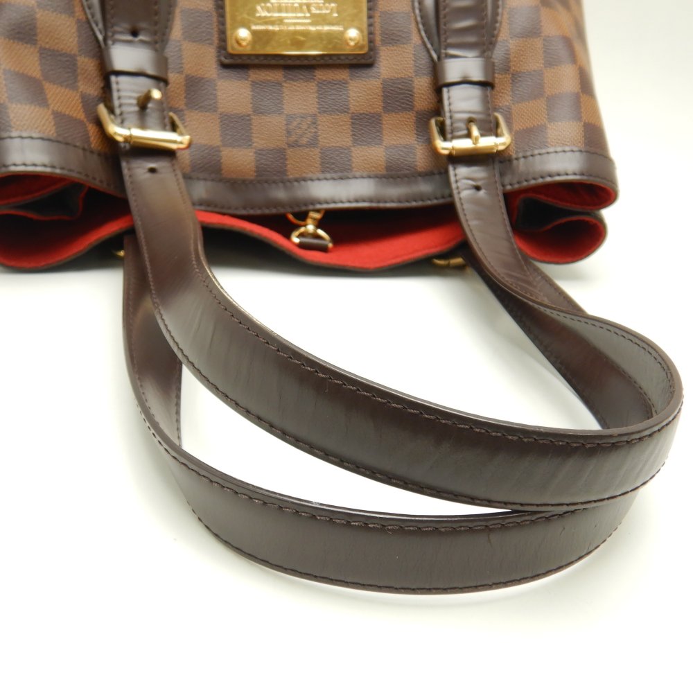Louis Vuitton Damier Hampstead MM Ebene Shoulder  Brown