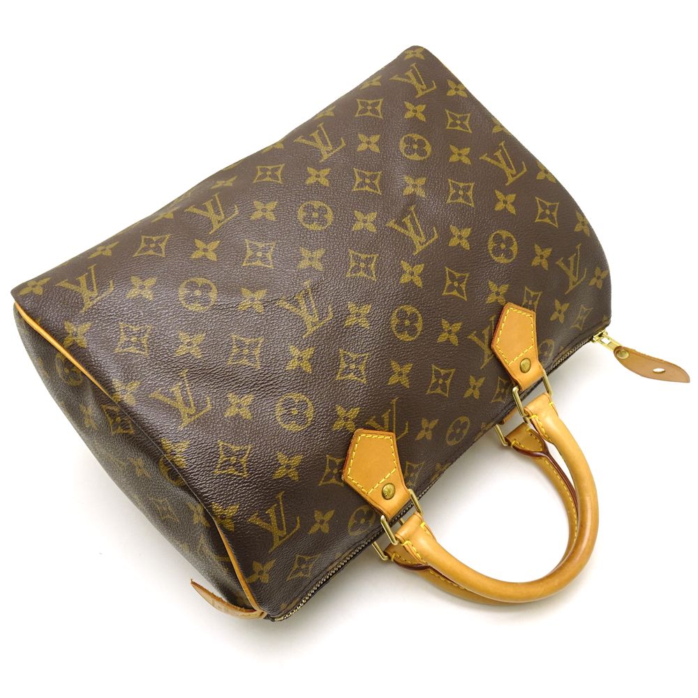 Louis Vuitton Monogram Speedy 30 Brown Boston Bag