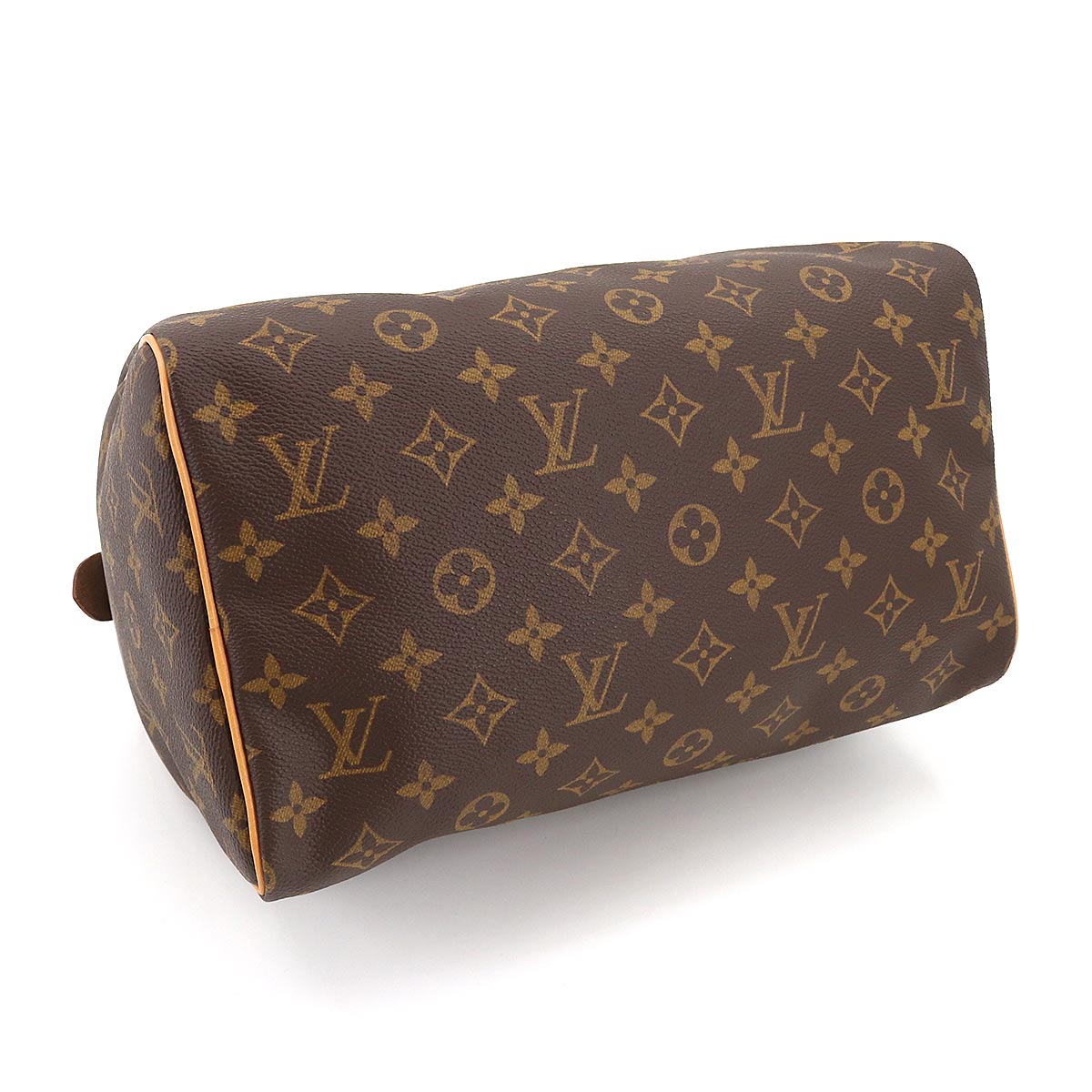 Louis Vuitton Monogram Speedy 30 Hand Bag Brown Gold Hardware