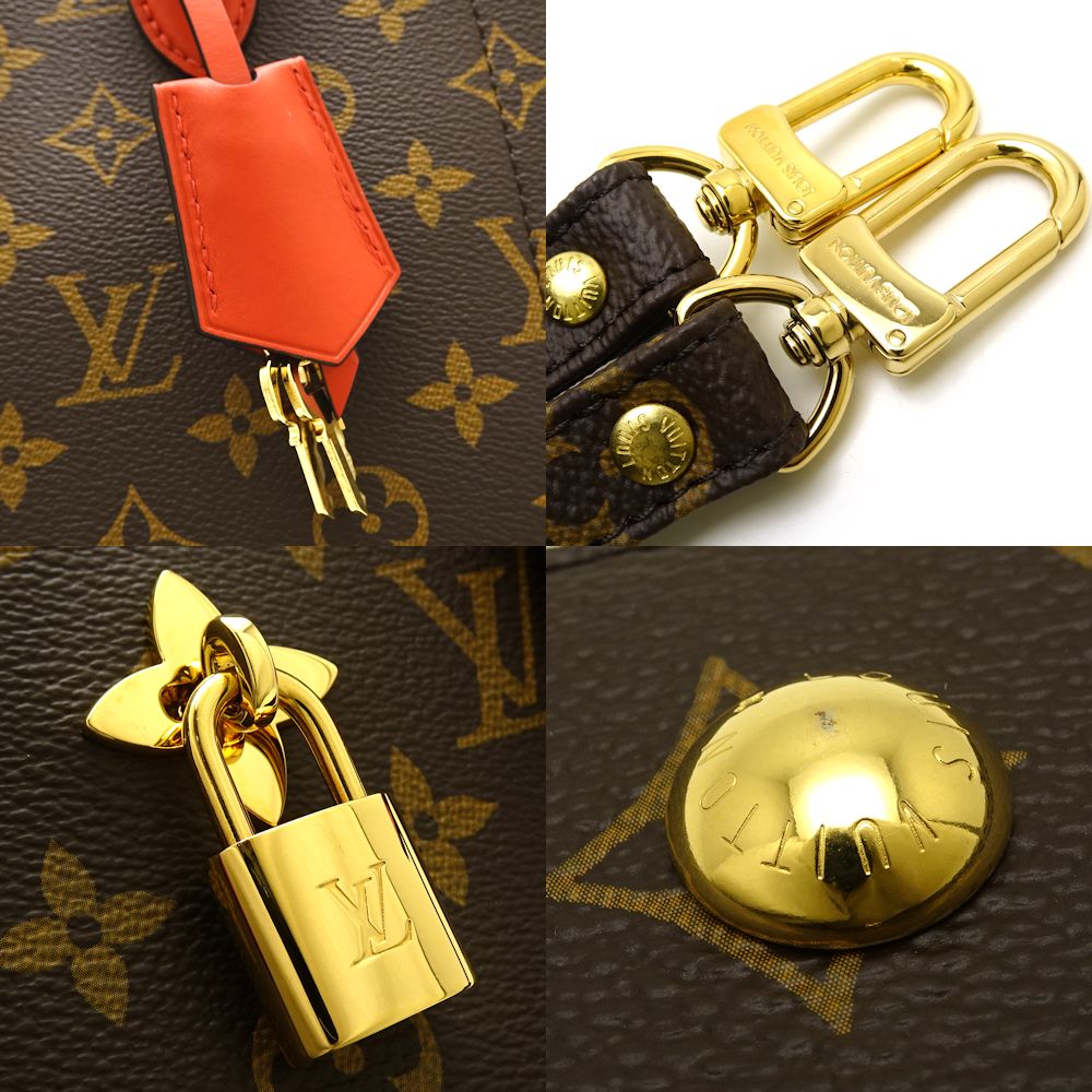 Louis Vuitton Flower Zipped Tote Monogram Coquelicot