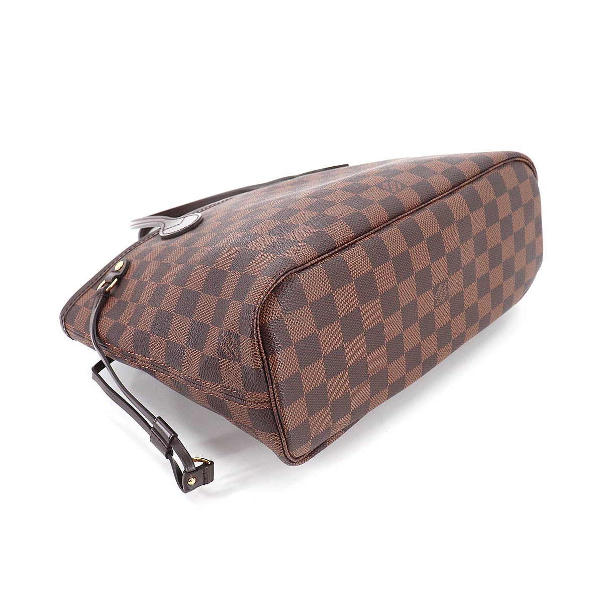 Louis Vuitton Damier Neverfull PM Tote Bag Brown Gold Hardware