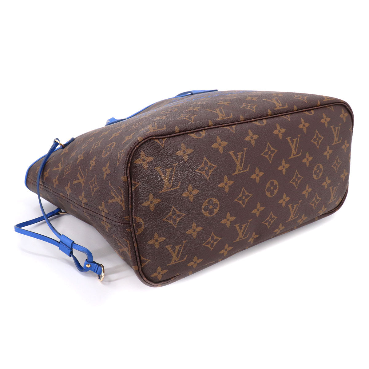 Louis Vuitton Monogram Ikat Flower Neverfull MM Tote Bag Grand Blue