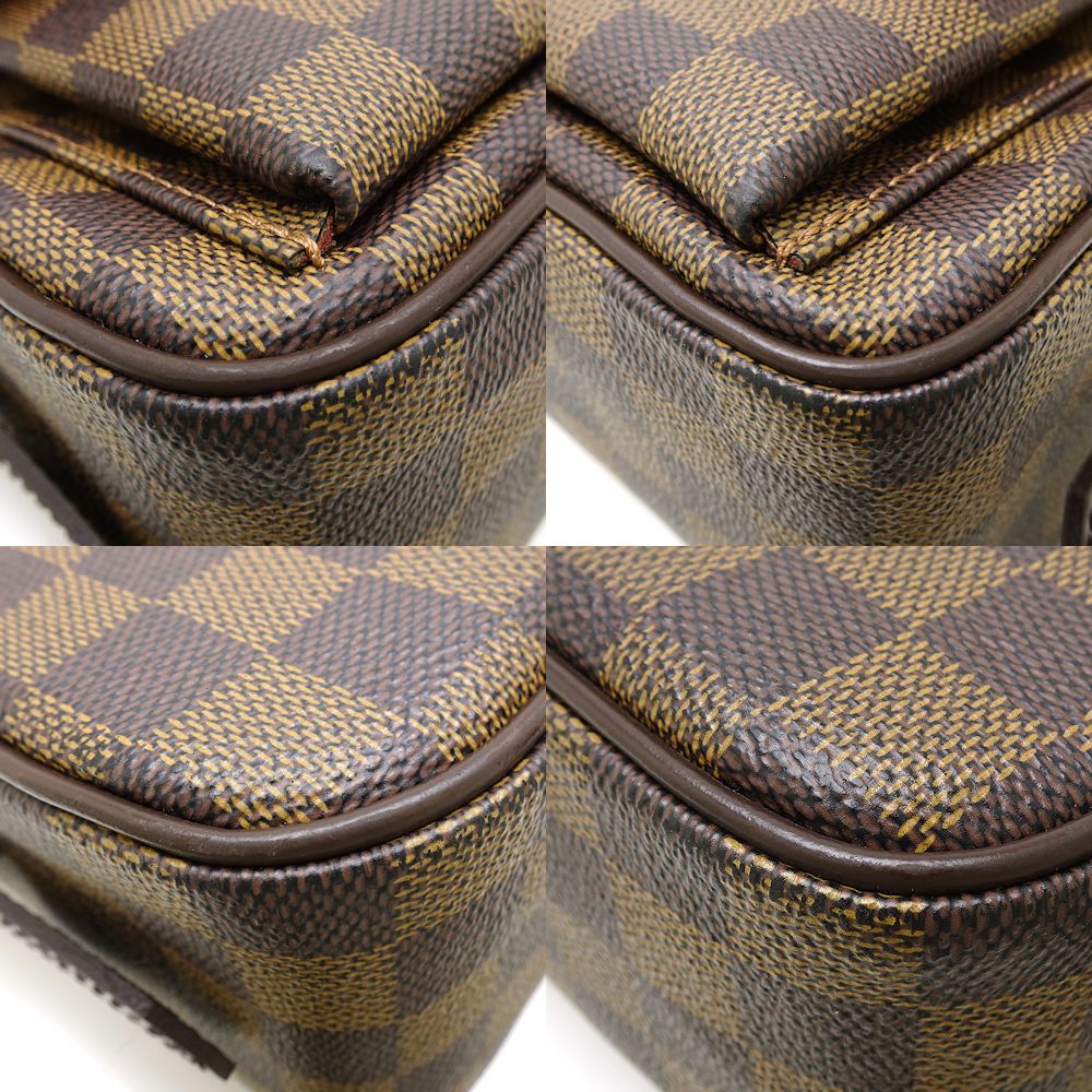 Louis Vuitton Damier Ravello GM Ebene Shoulder Bag Brown