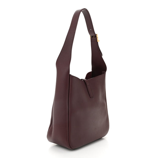 Saint Laurent Smooth Calfskin Small Le 5 A 7 Soft Hobo Rouge Legion