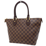 Louis Vuitton Damier Ebene Saleya PM Handbag Brown