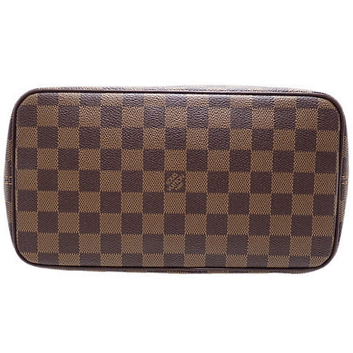 Louis Vuitton Damier Ebene Saleya PM Handbag Brown