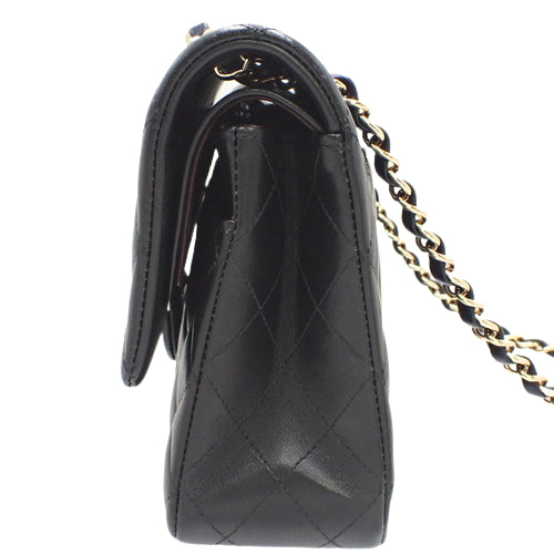 Chanel Cocomark W Flap Chain Shoulder Bag Black