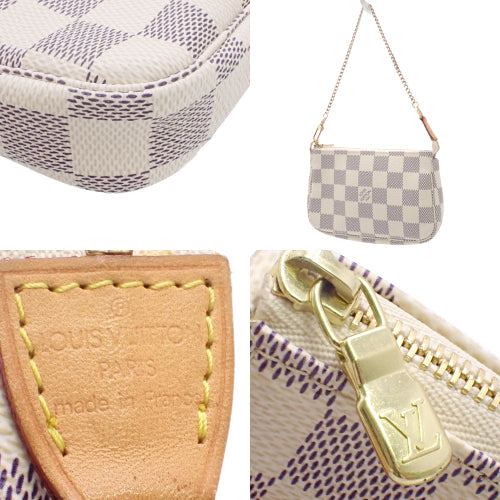 Louis Vuitton Damier Azur Canvas Mini Pochette Accessoires Shoulder Bag