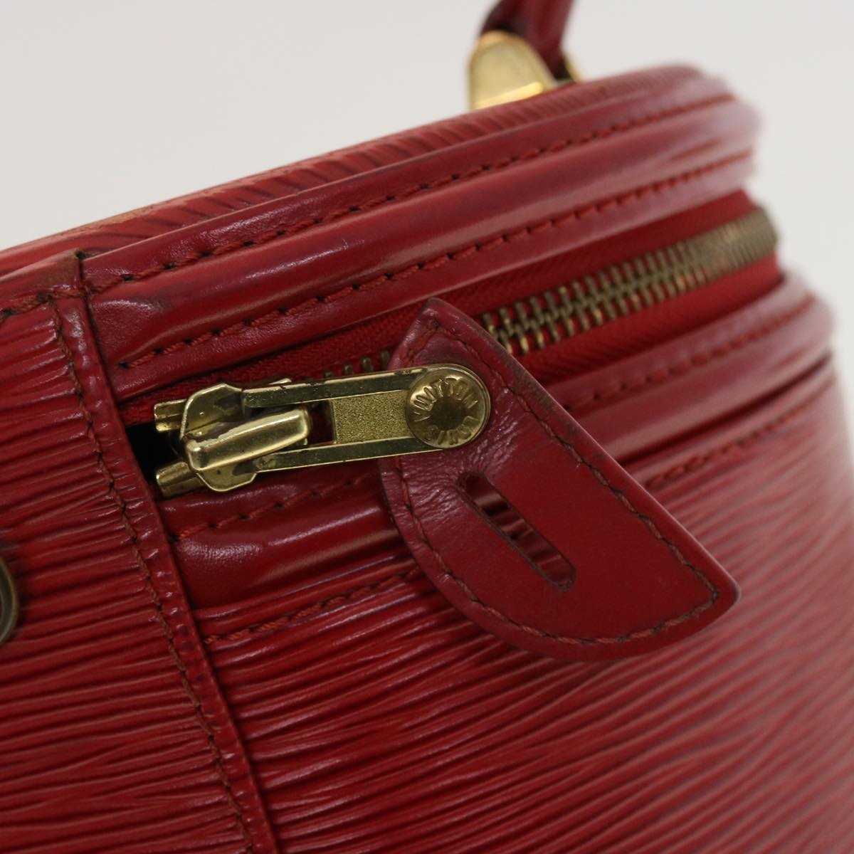 LOUIS VUITTON Epi Cannes Hand Bag Red M48037 LV Auth 40859