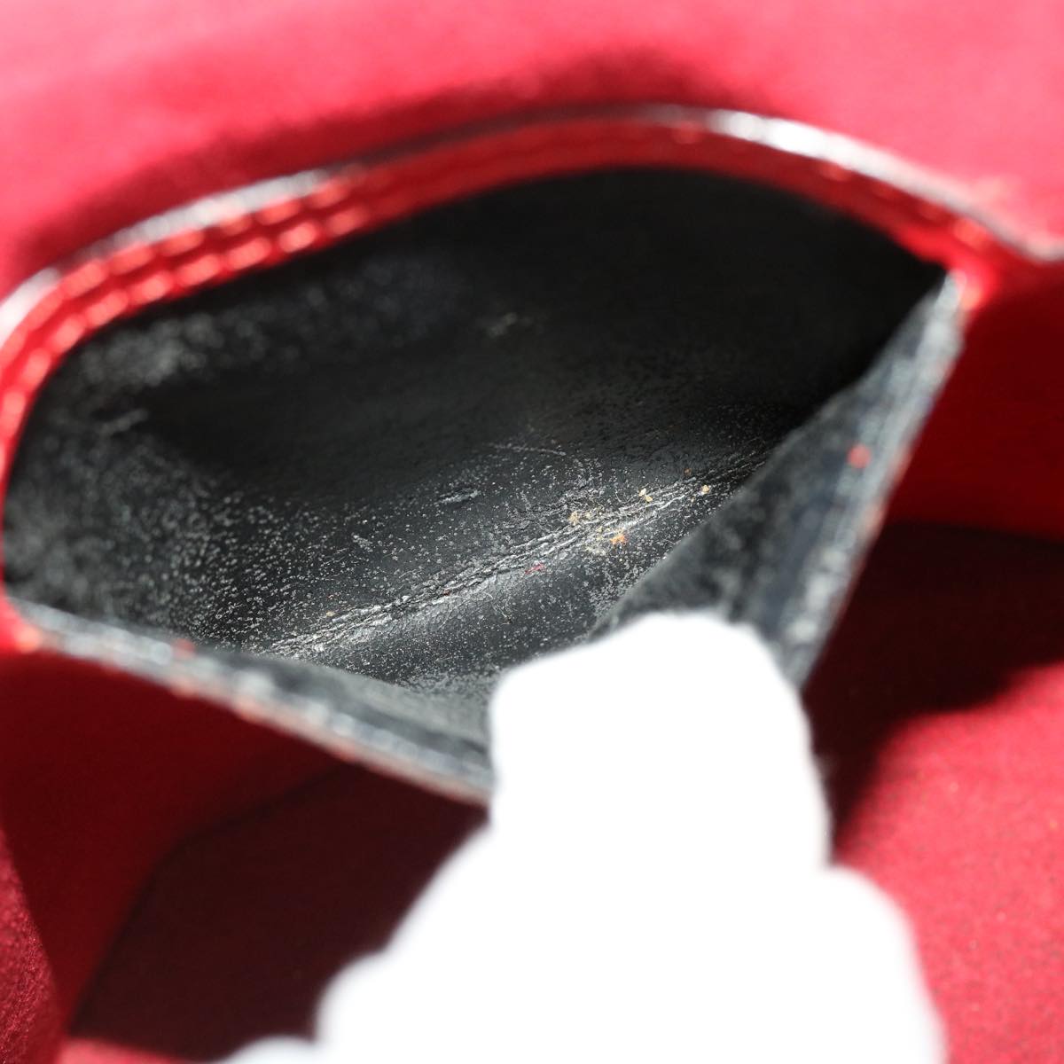 LOUIS VUITTON Epi Cannes Hand Bag Red M48037 LV Auth 40859