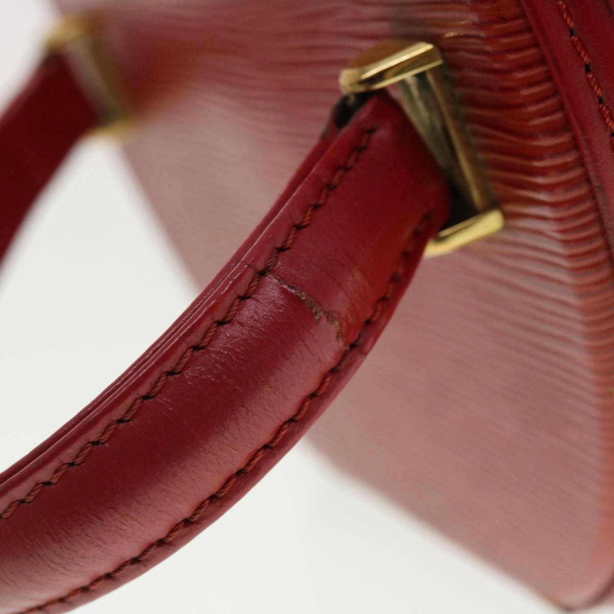 LOUIS VUITTON Epi Cannes Hand Bag Red M48037 LV Auth 40859