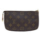 Louis Vuitton Pochette Accessoire  Canvas Clutch Bag