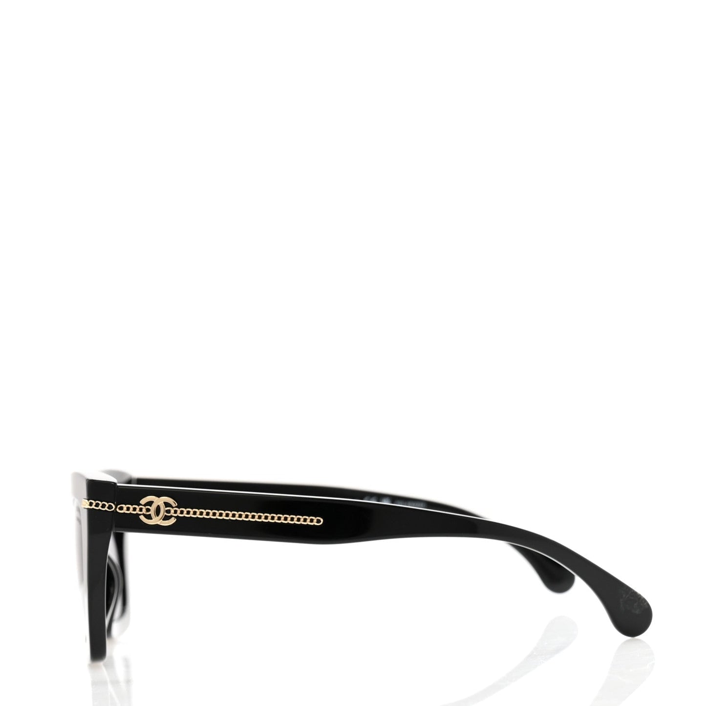 Amelia Acetate Square Sunglasses 5509-A Black