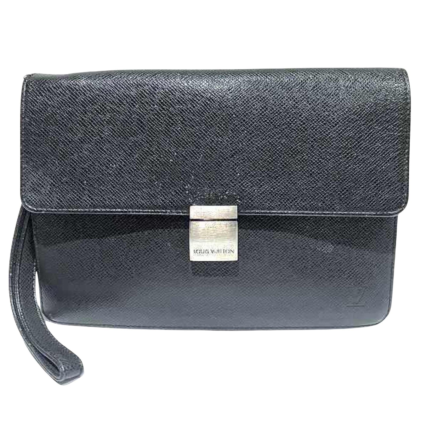 Louis Vuitton Selenga  Leather Clutch Bag