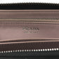 Prada Saffiano Metal Zip Around Wallet Black