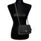 CHANEL -   Suede Medium Flap Bag Chain CC Turnlock Crossbody