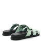 Amelia Epsom Womens Chypre Sandals 37.5 Vert Jade