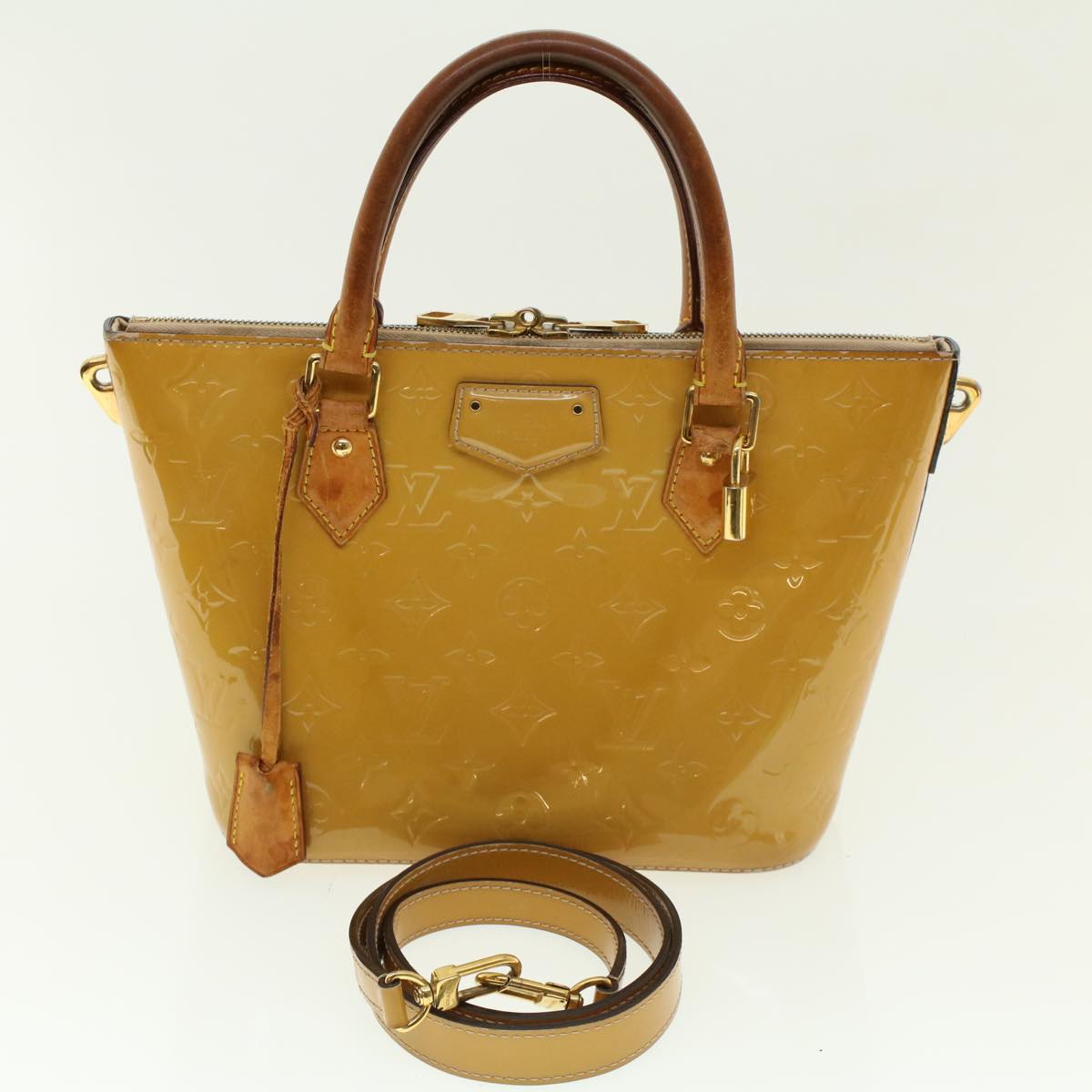 LOUIS VUITTON Vernis Montebello PM Hand Bag 2way Dunne M90167 LV Auth 41645