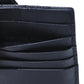 Saint Laurent Grain De Poudre Matelasse Chevron Monogram Compact Wallet Black