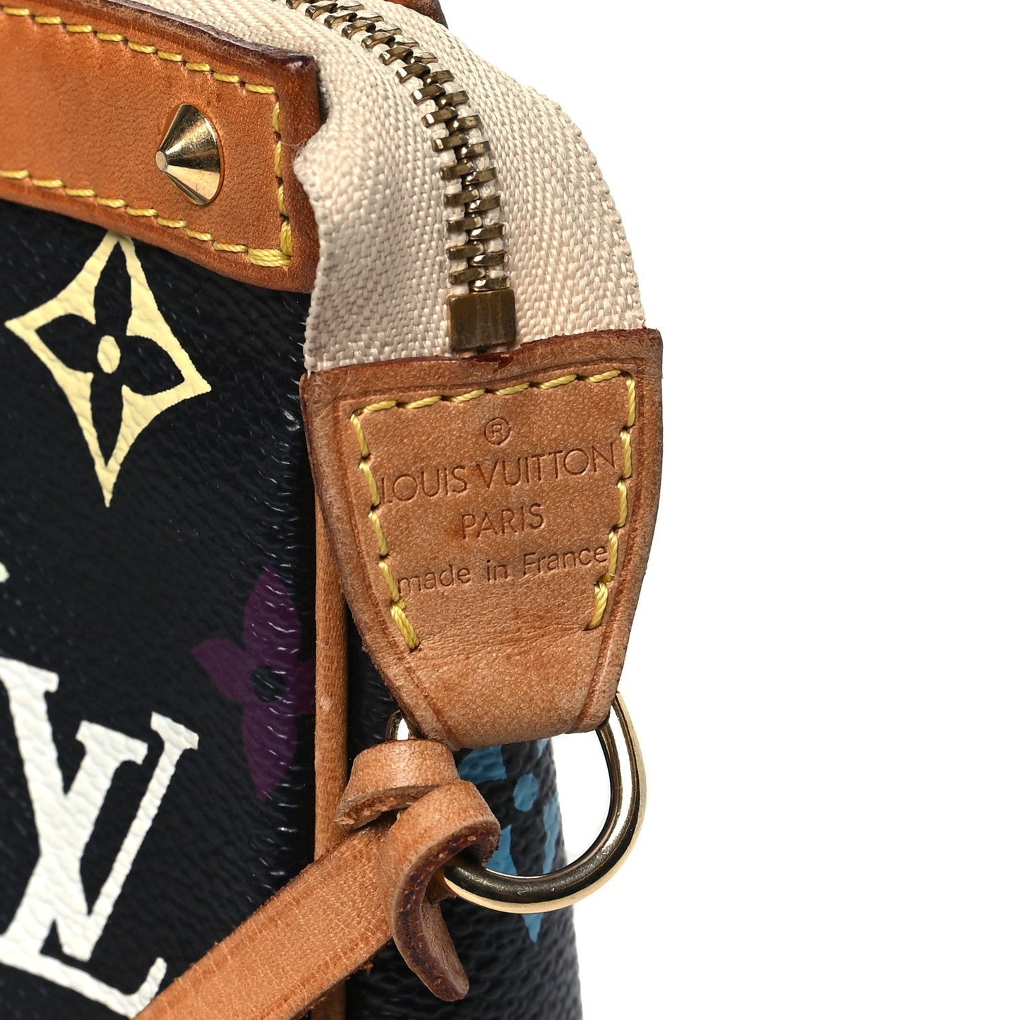 Louis Vuitton Monogram Multicolor Pochette Accessories Black