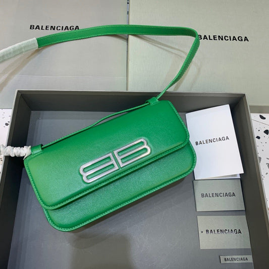 BLN-Ciaga Gossip Small Shoulder Bag Green, For Women,  Bags 9.1in/23cm