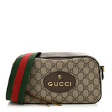 Amelia GG Supreme Monogram Web Neo      Shoulder Bag Beige New Acero Crop