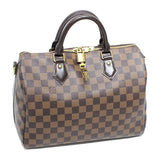 Louis Vuitton Damier Ebene Speedy Bandouliere Handbag
