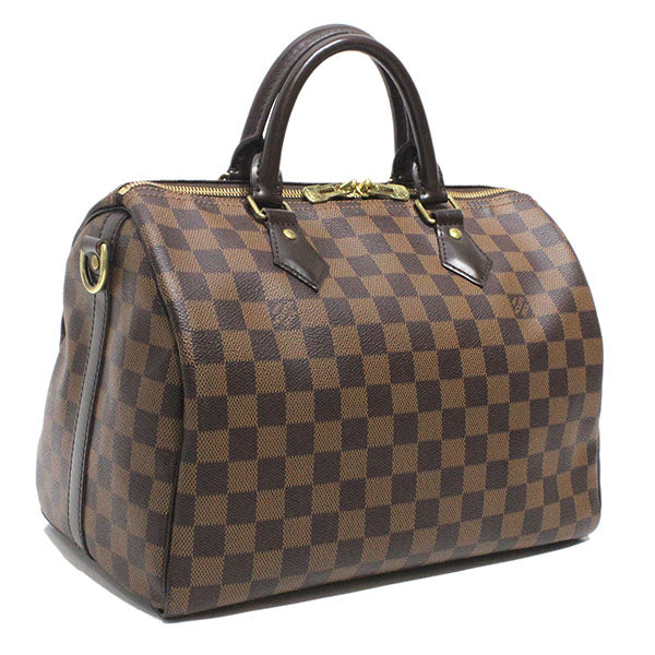 Louis Vuitton Damier Ebene Speedy Bandouliere Handbag