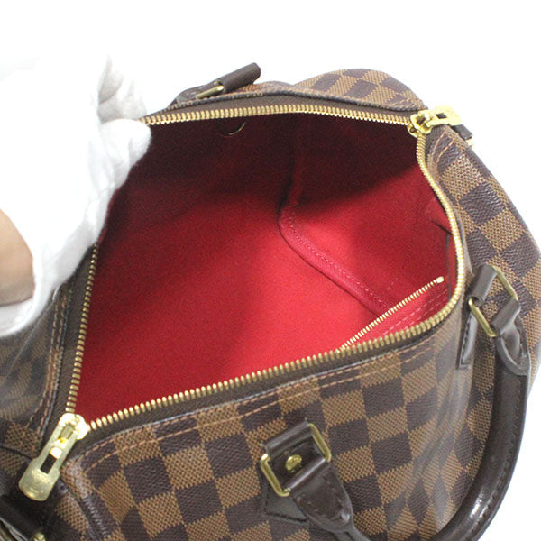 Louis Vuitton Damier Ebene Speedy Bandouliere Handbag