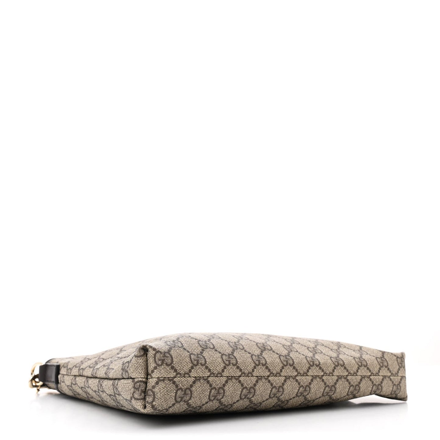 Amelia GG Plus Monogram Medium Flat Messenger Bag Dark Brown