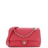 CHANEL City Walk Flap Bag Quilted Caviar Small