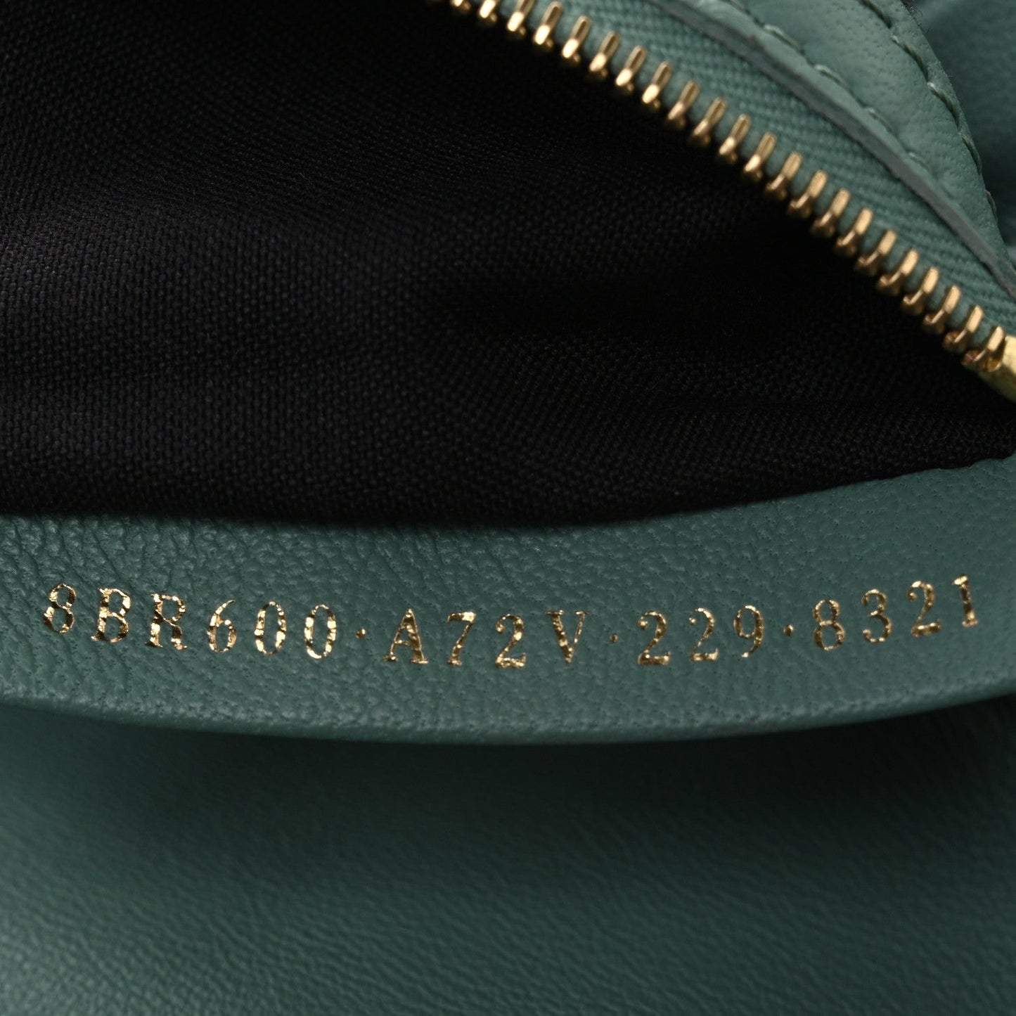 Amelia Nappa FF 1974 Embossed Baguette Menta