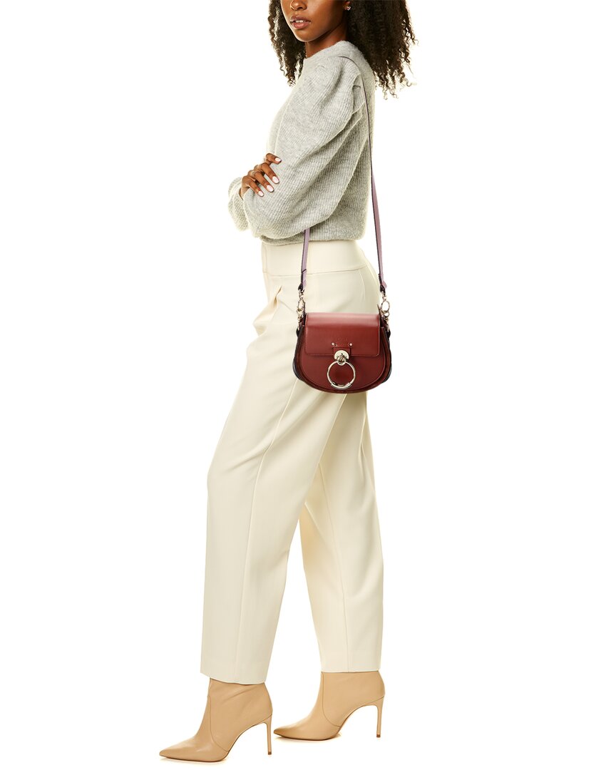 CHL - CC o? Tess Small Leather & Suede Shoulder Bag