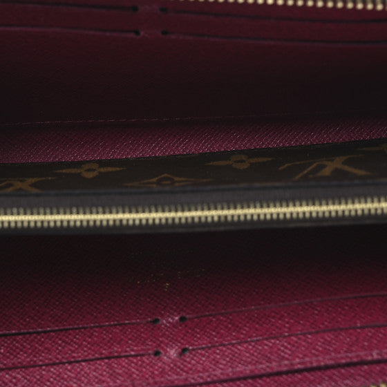 Louis Vuitton Monogram Clemence Wallet Fuchsia