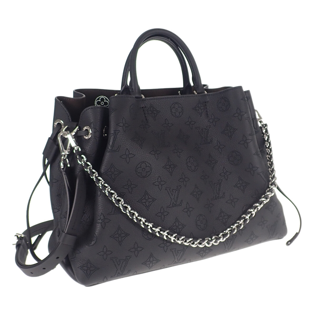 Louis Vuitton Bella Tote 2Way Bag Mahina Black