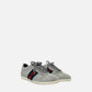 GUCCI Web Bambi Metallic Silver Size EU 37 Sneakers