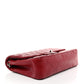 Amelia Caviar Quilted Medium Double Flap Red